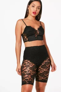 cycle shorts with lace